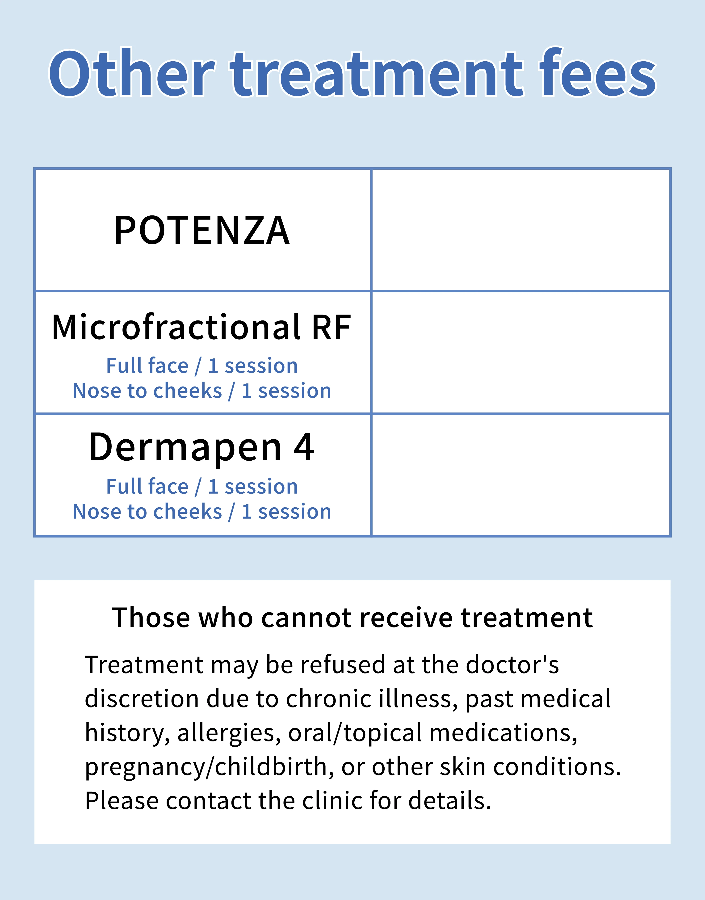 Other treatment fees